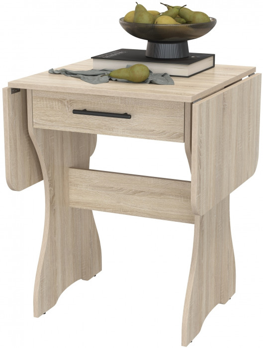 Стол обеденный раскладной с ящиком 6-02.120ТМдубсон, дуб сонома