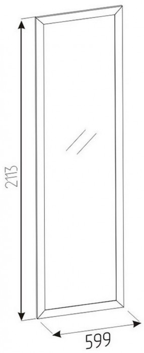 Зеркало навесное Sherlock 75, дуб сонома