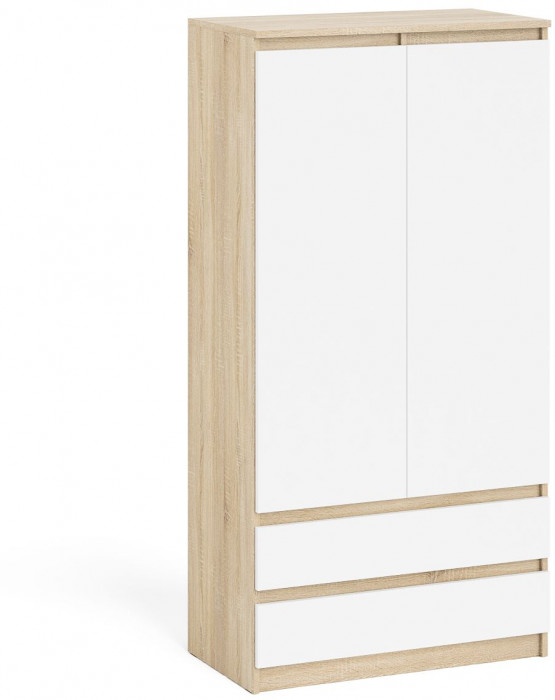 Мори Шкаф МШ900.1, цвет дуб сонома/белый, ШхГхВ 90,4х50,4х179,6 см.
