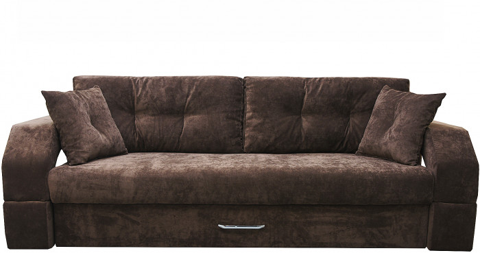 Диван-кровать Манчестер, еврокнижка, велюр, 150х195, коричневый