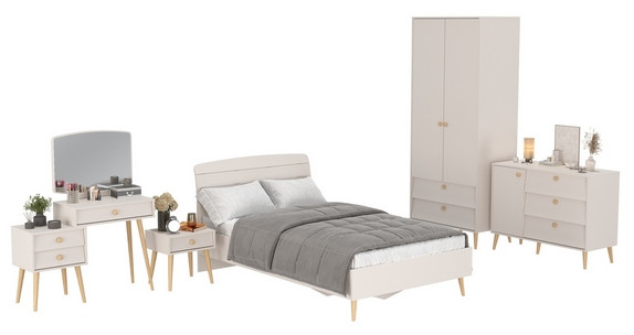 Афина Спальня 24-1200, кашемир серый