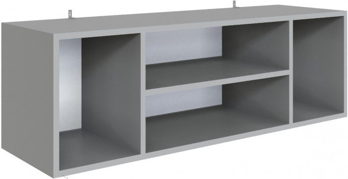 Полка навесная Мадрид ПН-3 (1,1) камень серый