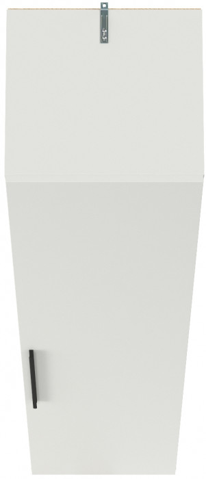 Эйр Гостиная 16.324.01 Шкаф-пенал, цвет белый шагрень, ШхГхВ 40х38,1х219,5 см., универсальная сборка