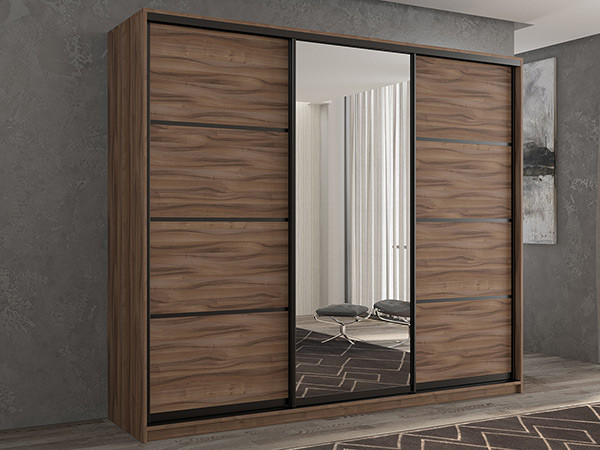 Шкаф-купе Кааппи 2 Орех Тьеполло 240х60х230 см