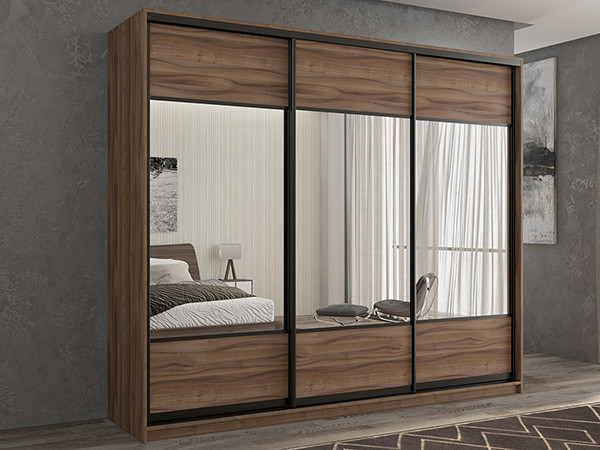 Шкаф-купе Кааппи 6 Орех Тьеполло 240х60х230 см