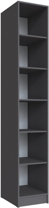 Модульная гостиная Мадрид, композиция 6, Белый/Графит серый