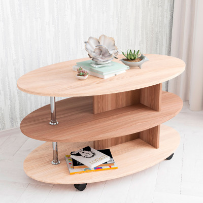 Стол Журнальный Консул-4 (1000*540*600) дуб сонома/ясень шимо