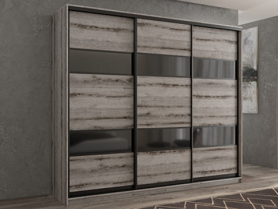 Шкаф-купе Кааппи 7 Эвок Окаменелый 200х60х230 см