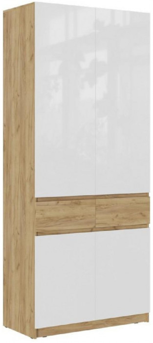 Модульная прихожая Роджинамиф, композиция 3 (Графит, Дуб Крафт Золотой)