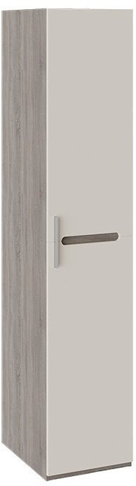 Фьюжн ТД-260.07.01 Шкаф для белья (Белый глянец, Венге Линум)