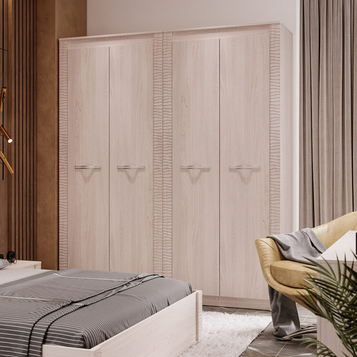 "Монако" ШК-37 ясень белый/F12