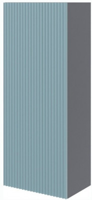 Сириния Шкаф навесной серый графит/бриз