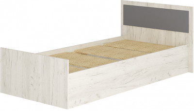 Кровать с реечным настилом Фиеста ЛИТ 90х200, Дуб крафт белый