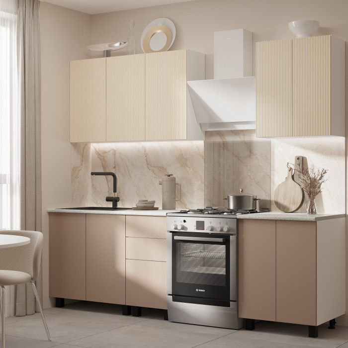 Кухня 1,8 Мыло Ф01/Рейка Ф03