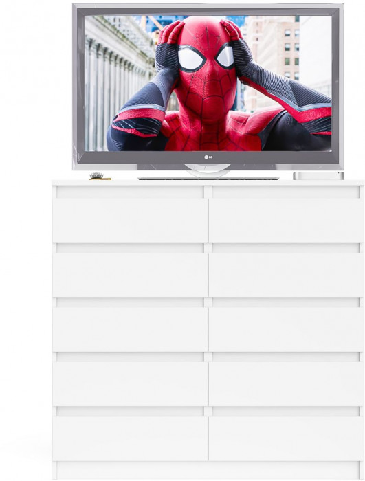 Мори Комод МК1200.10, цвет белый, ШхГхВ 120,4х41х115 см.