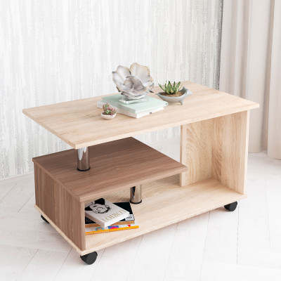 Стол Журнальный Консул-5 (900*560*500) дуб сонома/ясень шимо