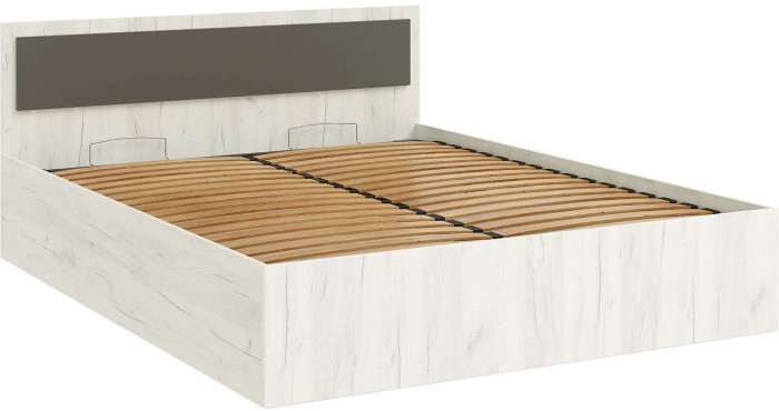 Фиеста NEW Кровать с подъемным механизмом 1,4м (Дуб крафт белый/Графит)