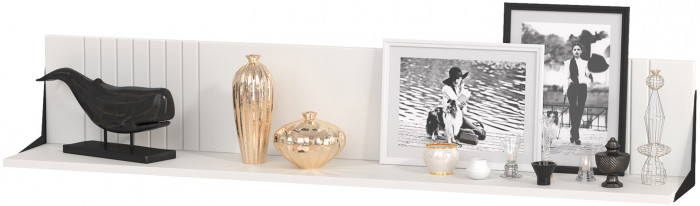 Валенсия Гостиная № 097, цвет ЛДСП белый шагрень/МДФ белый шагрень, ШхГхВ 217,3х38,4х225,2 см., универсальная сборка