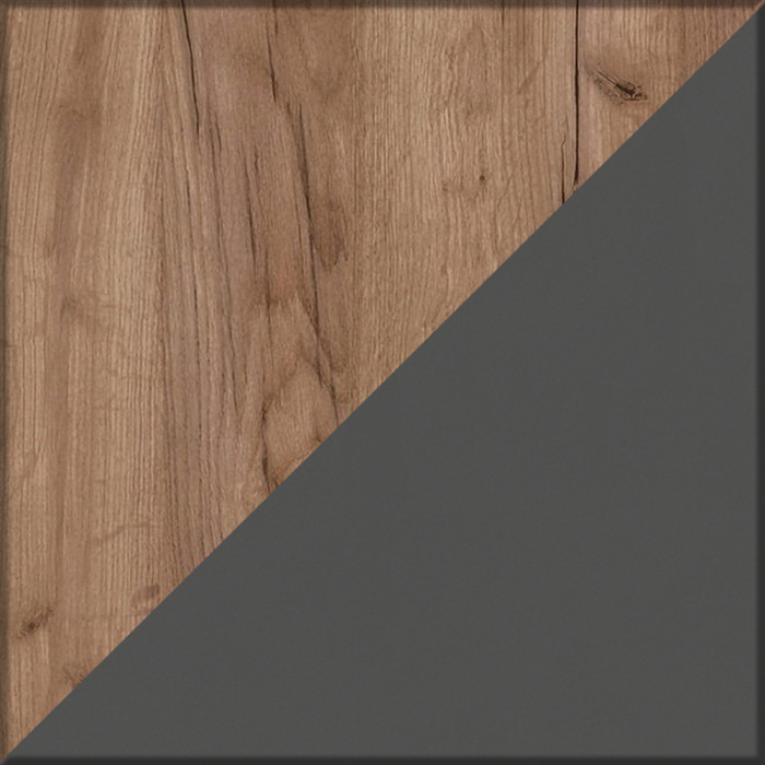 Прихожая Домино 6, дуб крафт табачный/графит