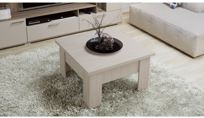 Стол журнальный Тип 10 (Дуб Крафт Белый)