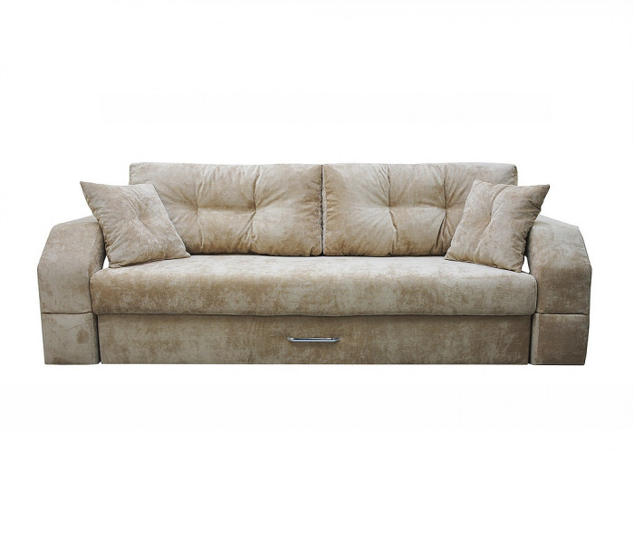 Диван-еврокнижка Манчестер 160х200, с подсветкой 05, велюр бежевый