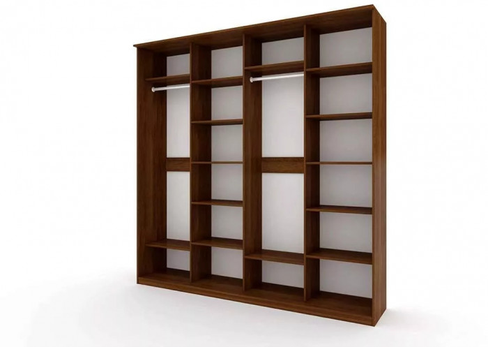 Шкаф купе Модерн 2362х600 4-х дверный 4-х секционный фотопечать №2 венге