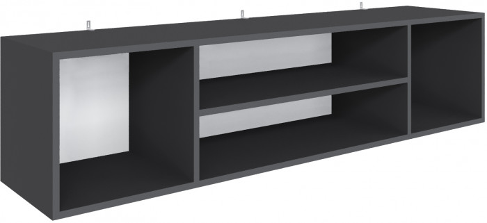 Полка навесная Мадрид ПН-3 (1,5) графит серый