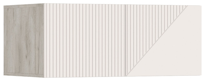 Антресоль к шкафу Ирис (900), Крафт серый/Кашемир