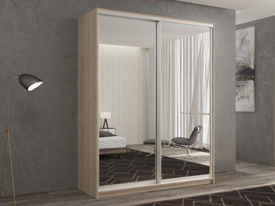 Шкаф-купе Кааппи 1 Сонома Светлый 140х45х230 см