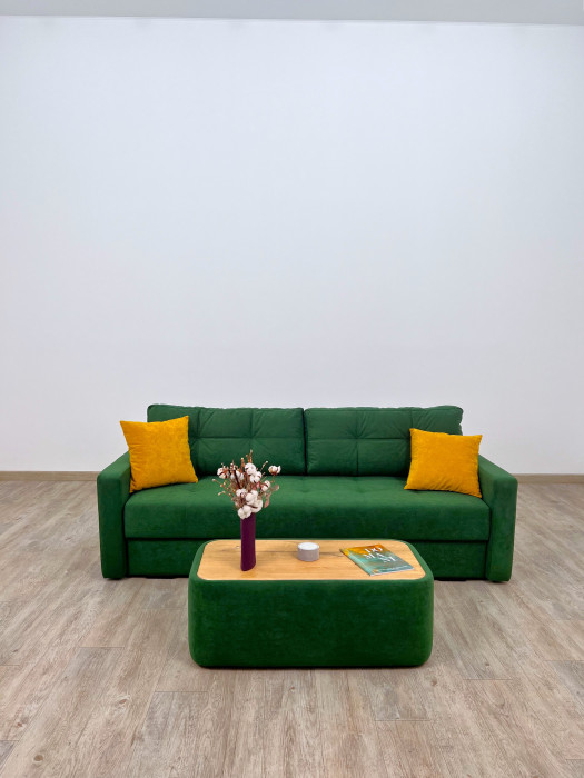 Диван раскладной Брэй изумруд