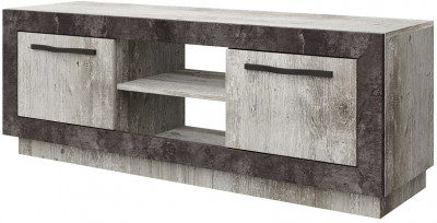 Тумба для медиатехники "Эстель" - Сосна шале/Бетон спаркс