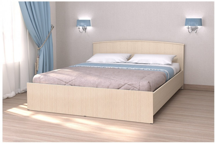 Кровать арт.032, низкий щиток, 160 (Венге)