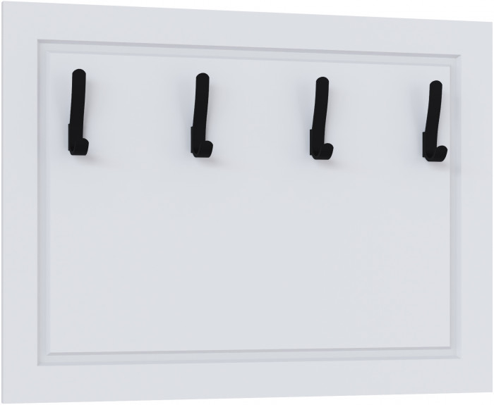 Вешалка 800 Апполия, Белый/Белый дуб