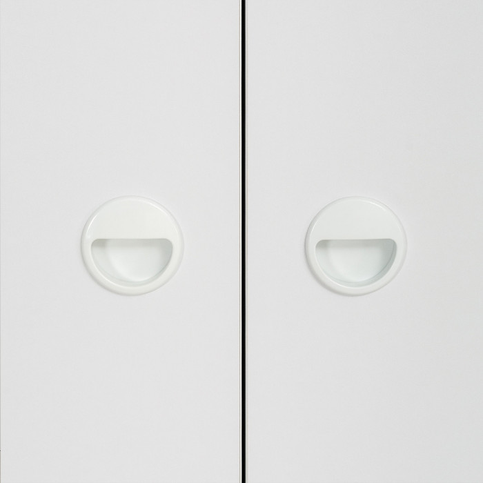 Вуди Компоновка № 23, цвет белый премиум/дуб крафт золотой, ШхГхВ 241х52,7х205 см., универсальная сборка