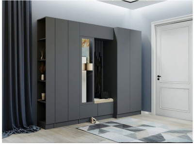 Прихожая Руэлла, композиция 1, графит серый