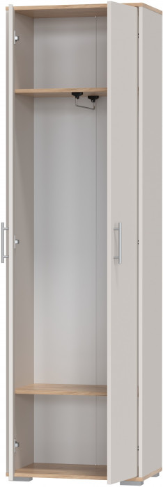 Прихожая 2-3430дкз/к.с Домино - Шкаф для одежды, цвет дуб крафт золотой/кашемир серый, ШхГхВ 60х36х202 см.