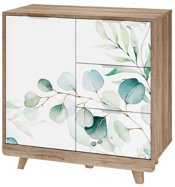 Гостиная "Тесла" Дуб каньон/белый