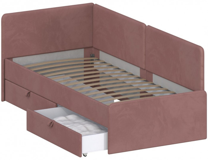 Кровать Тото 90х200 с ящиками, Микровелюр Zeekr-27