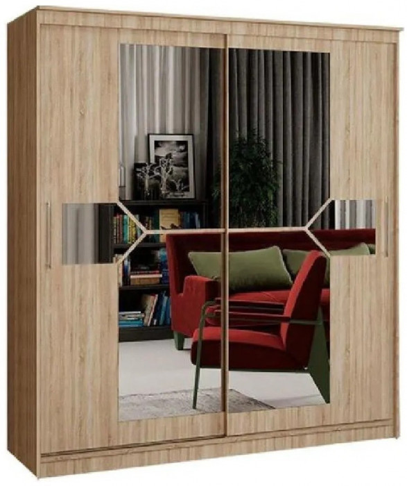 Шкаф-купе Элегант 1700 (Ясень шимо темный)