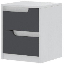 Модульная спальня Гавана, набор 2, Белый/Графит серый