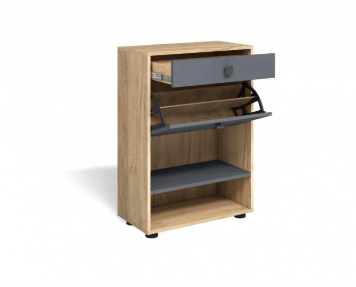 Прихожая мини-лайт компл. 5 дуб крафт/графит