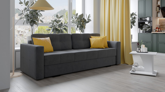 Диван раскладной Брэй серый