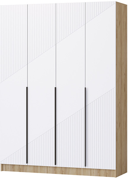 Шкаф Авис 1,6, Крафт золотой/Белый софтач