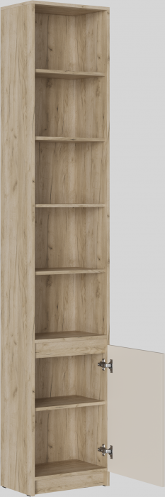 БОСТОН Стеллаж СЖ-001 ЛДСП, крафт серый/кашемир