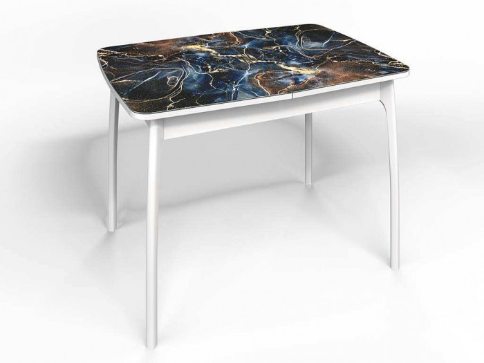 Стол СМ-5 Флорида опора массив изогнутая белый