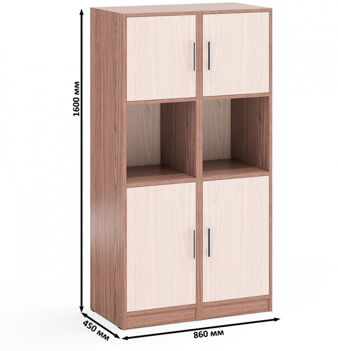 Два Пенала С-МД-СК9П к компьютерному столу С-МД-СК9, ясень шимо светлый/ясень шимо тёмный