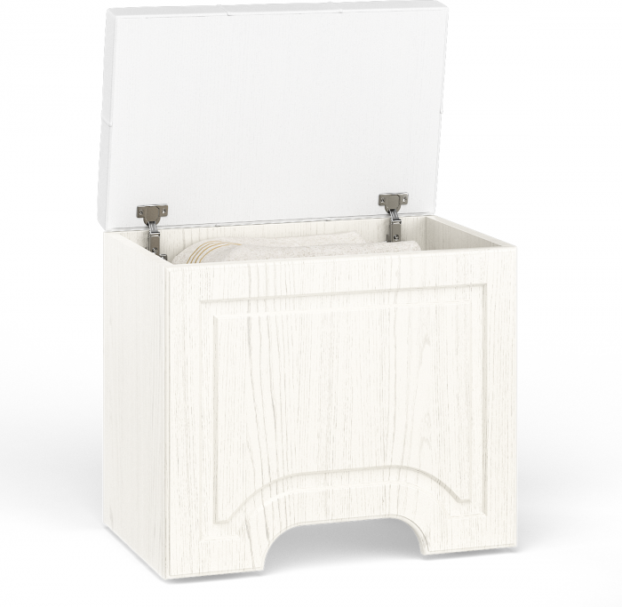 Ливерпуль Пуф 14.02, ясень ваниль/белый/эко-кожа гранд белый