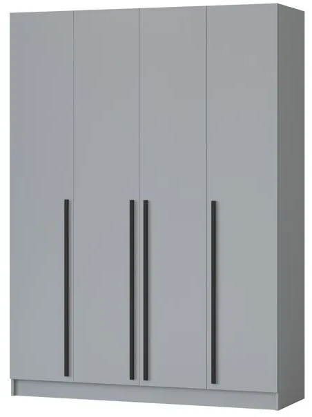 Шкаф Бастион 1600 с антресолью, Серая гавань