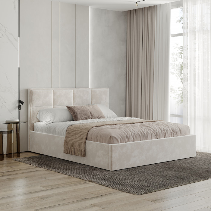 Кровать 160х200 с подъемным механизмом Линда КР-16, Миндаль