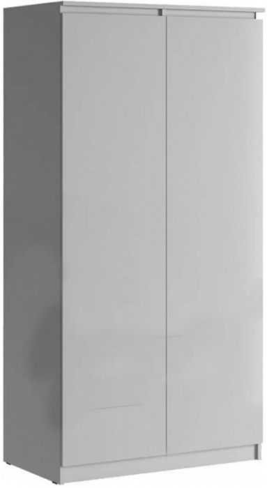 Челси Шкаф 2-х створчатый платяной (Белый глянец, Дуб Сонома)